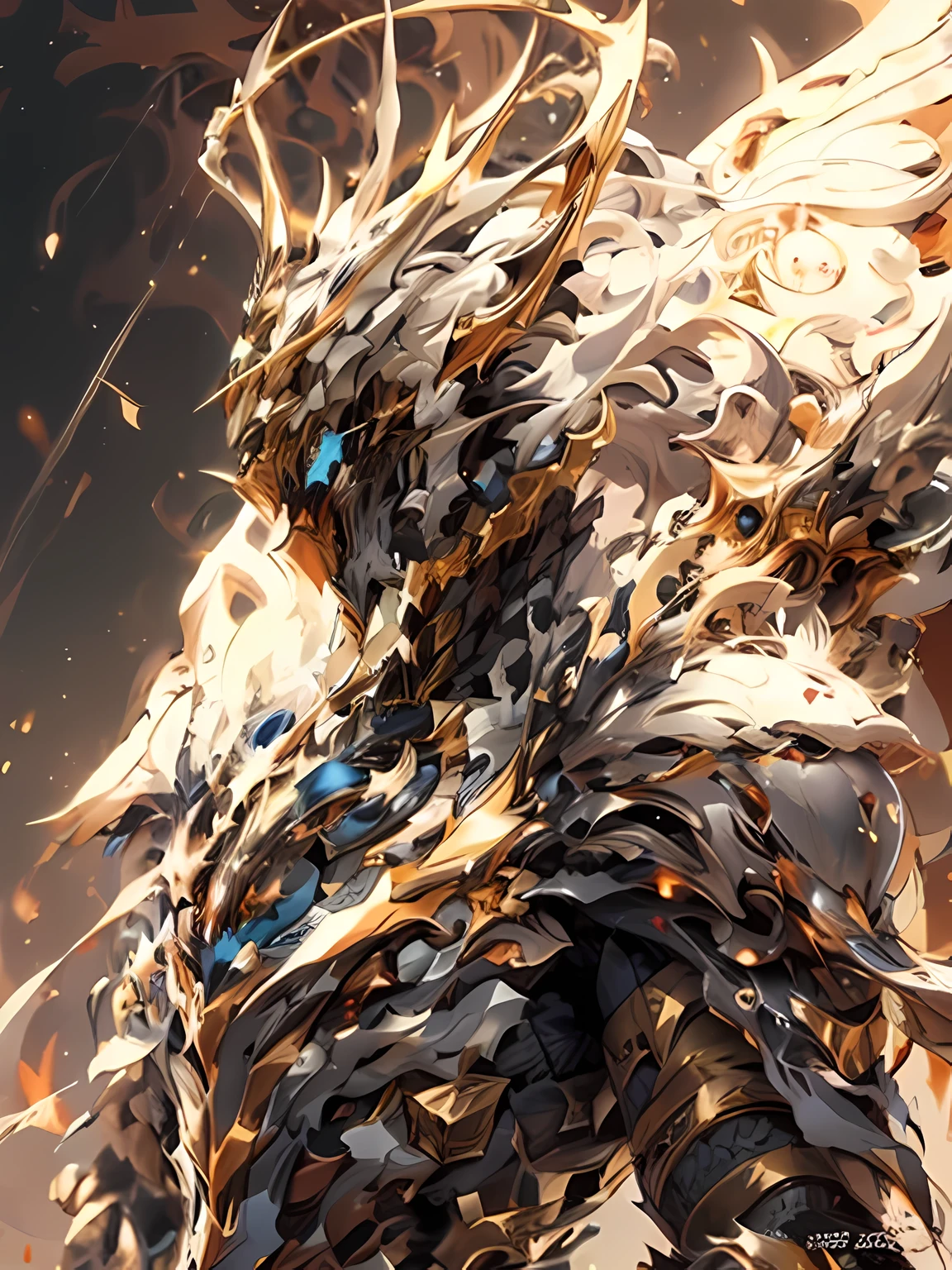 personagens de anime vestidos em preto e branco posam para uma foto, the three moiras, chaos nightmare ❄️ amour venom, human and dragon fusion, high quality fanart o warframe, haha, arte infestada de warframe, epic anime art, demon soul concept art, Arte Zerochan, fanart o warframe, epic anime style, arte encomendada, symmetrical conceptual art