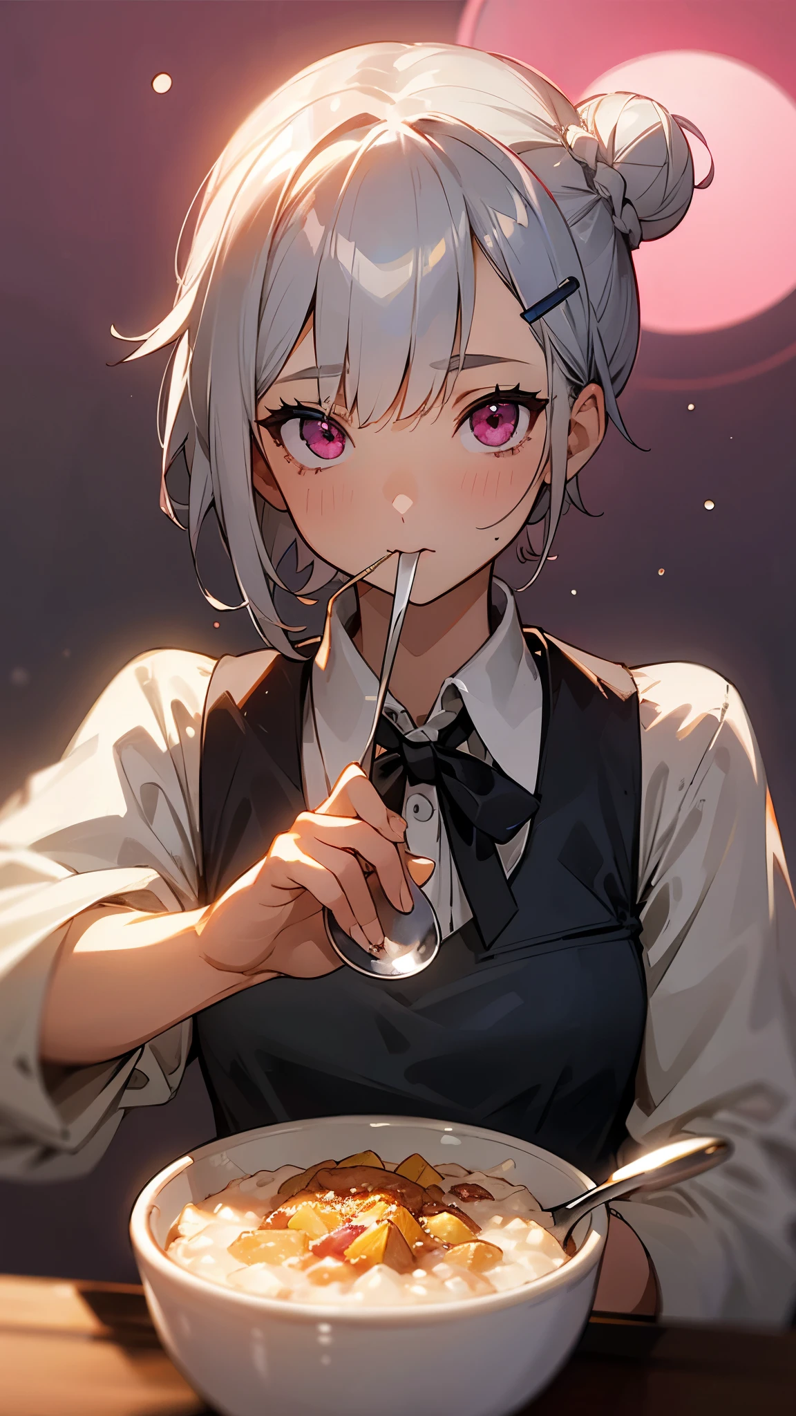 white hair, heart-shaped eyes, torogao, drunk, anime, anime style, 8k, super detail, ccurate, best quality