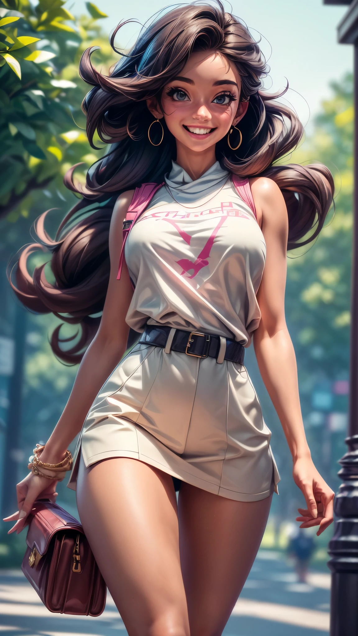(best quality,4k,8k,highres,masterpiece:1.2),ultra-detailed, College Girl walking around college campus, strutting her stuff, Smiling and laughing, Flirting with the viewer, HDR, 8k, absurdres, cinestill 800, sharp focus, add_detail:3 (solo woman) sks woman