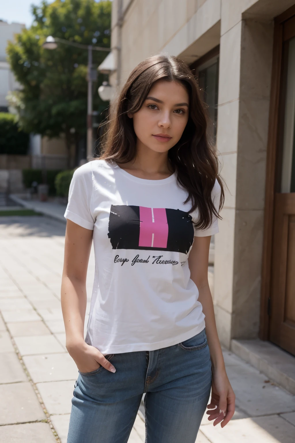 crea una etiqueta de ropa con tela con forma de playera
