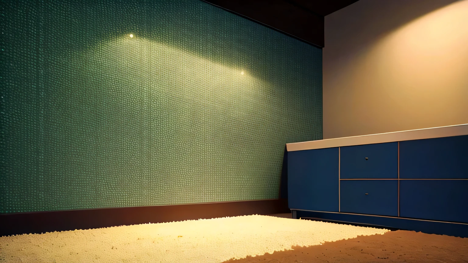 simple room wall background at night