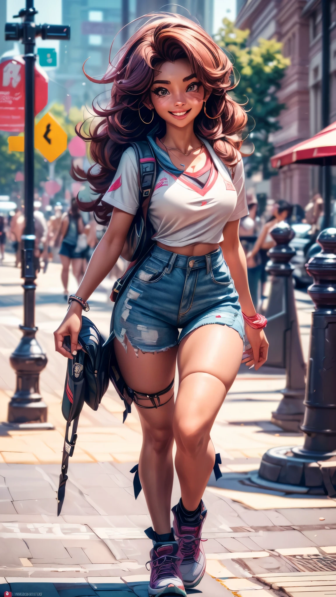 (best quality,4k,8k,highres,masterpiece:1.2),ultra-detailed, College Girl walking around college campus, strutting her stuff, Smiling and laughing, Flirting with the viewer, HDR, 8k, absurdres, cinestill 800, sharp focus, add_detail:3 (solo woman) pr1y4nk4
