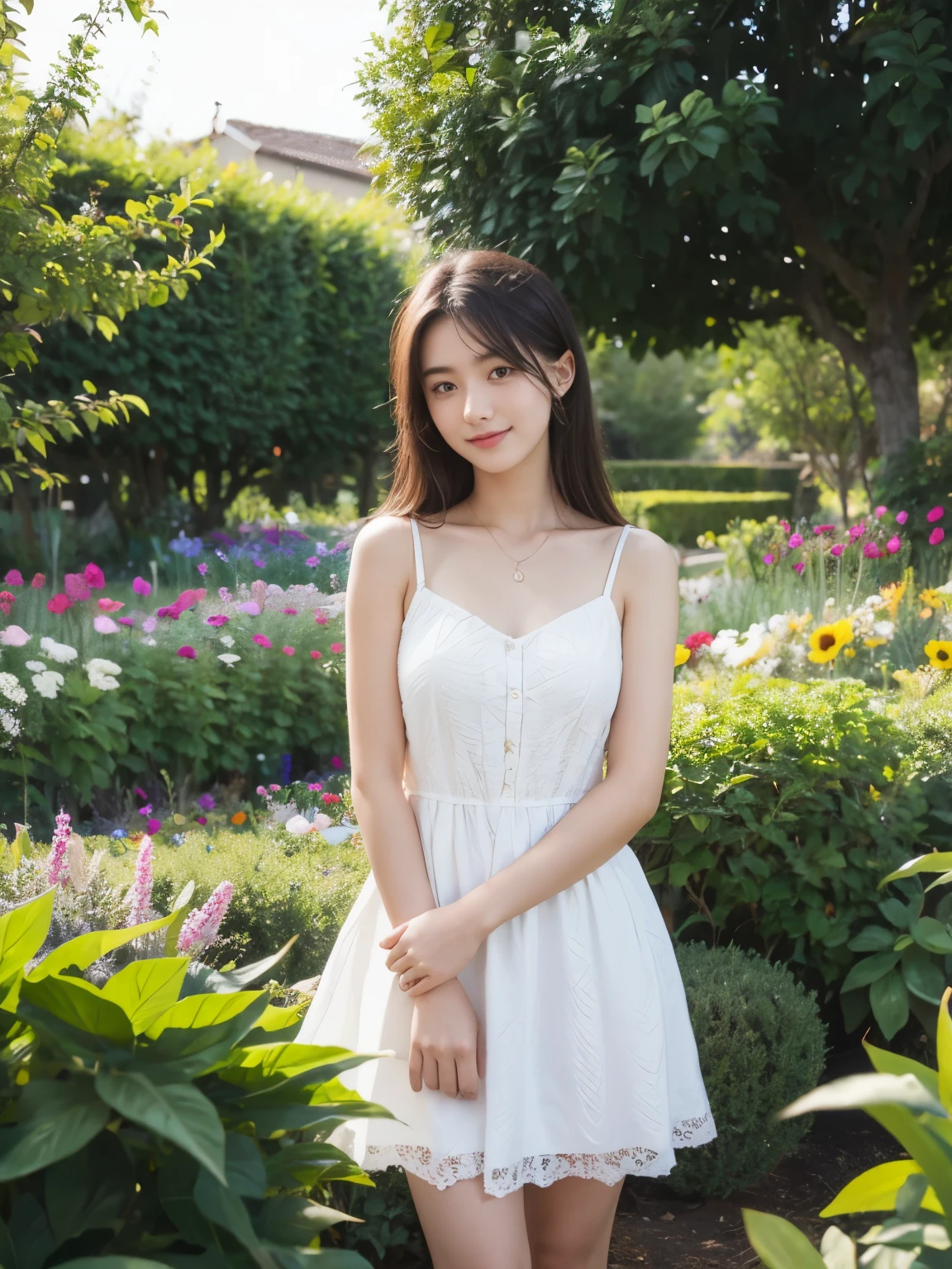 20 year old girl in the garden