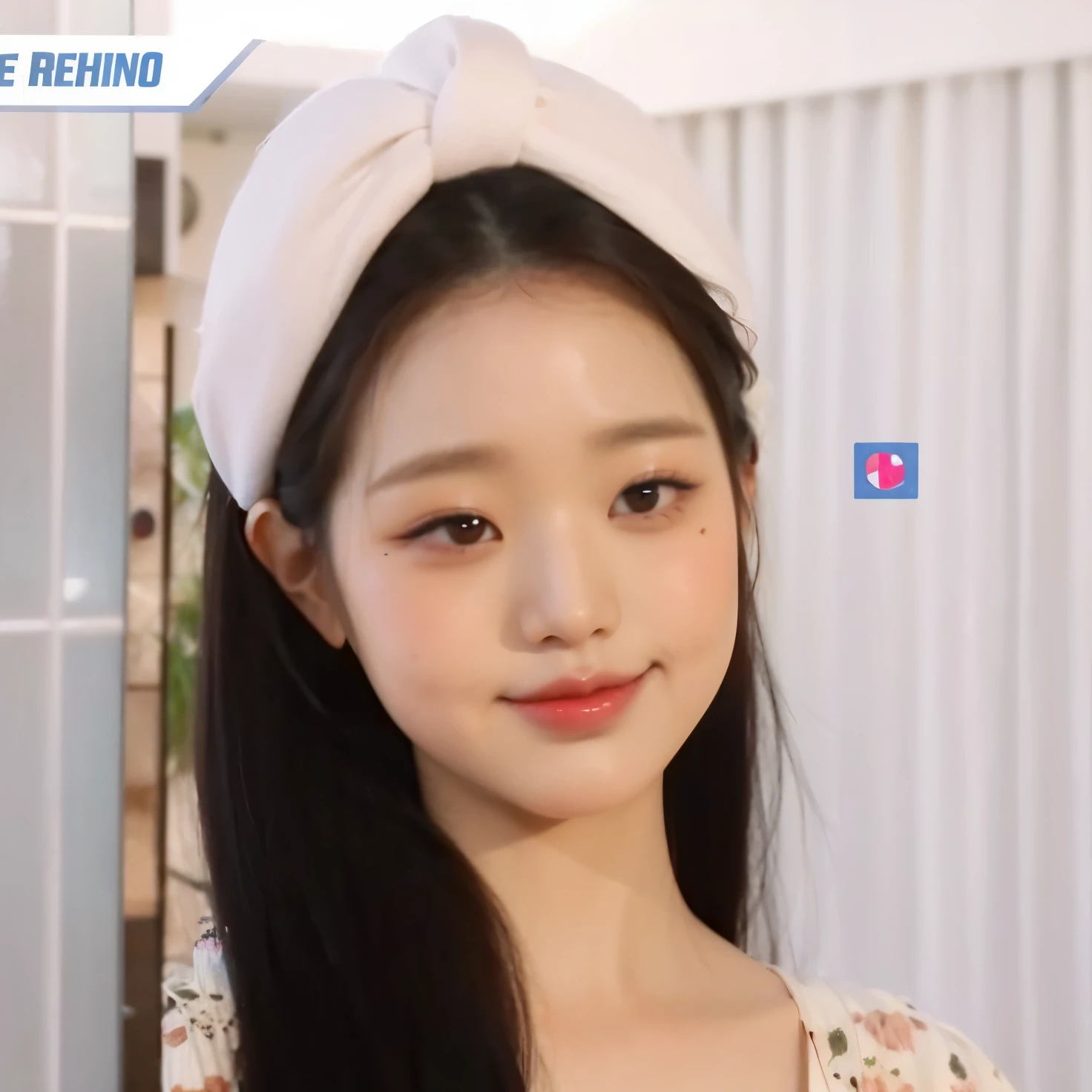 Un primer plano de una mujer con el pelo largo y pelinegro, Wonyoung de IVE, Retrato de Wonyoung de IVE, Wonyoung de IVE, Jang Wonyoung de IVE, maquillaje popular de Corea del Sur, Wonyoung de IVE, Retrato Wonyoung IVE, Tono de piel rosa pastel, Wonyoung de IVE, maquillaje coreano popular