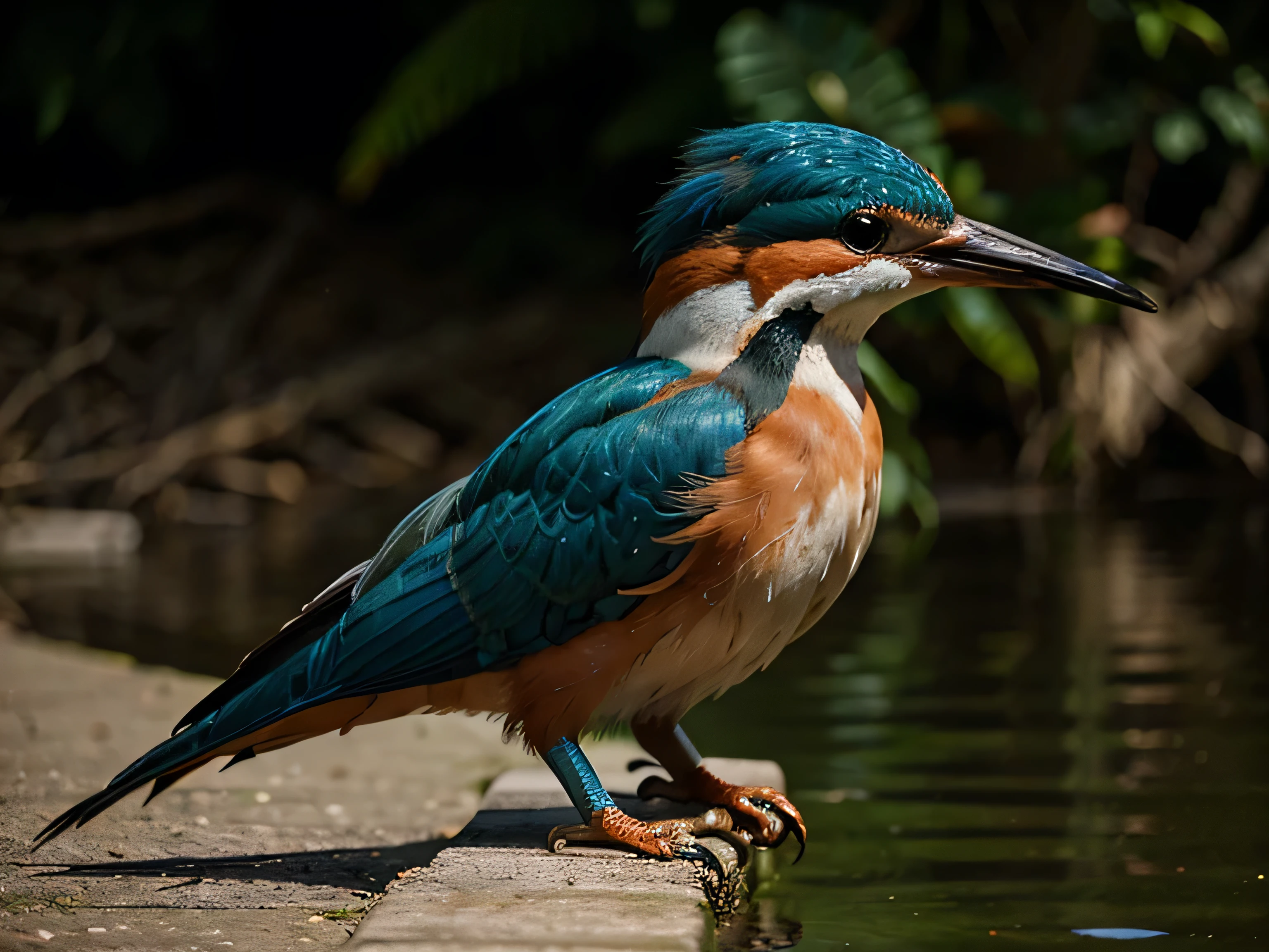 realistic image of a kingfisher