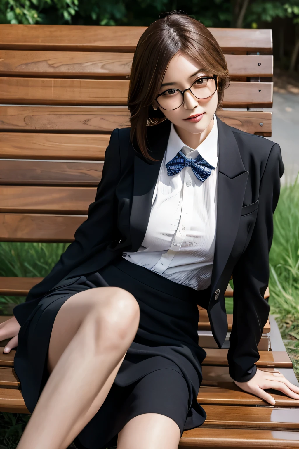 (table top, highest quality, figure, super detailed, finely), High resolution, 8k wallpaper, RAW photo、1 girl, woman, (1.8), School, Schoolgirl, blazer, uniform, I can see pubic hair, , I lifted my skirt boldly, ((sit on a chair、keep your legs wide open)), Bend your knees and open your legs, slightly shorter hairstyle, Grasp your knees with both hands and open your legs, Buttoned shirt flutters