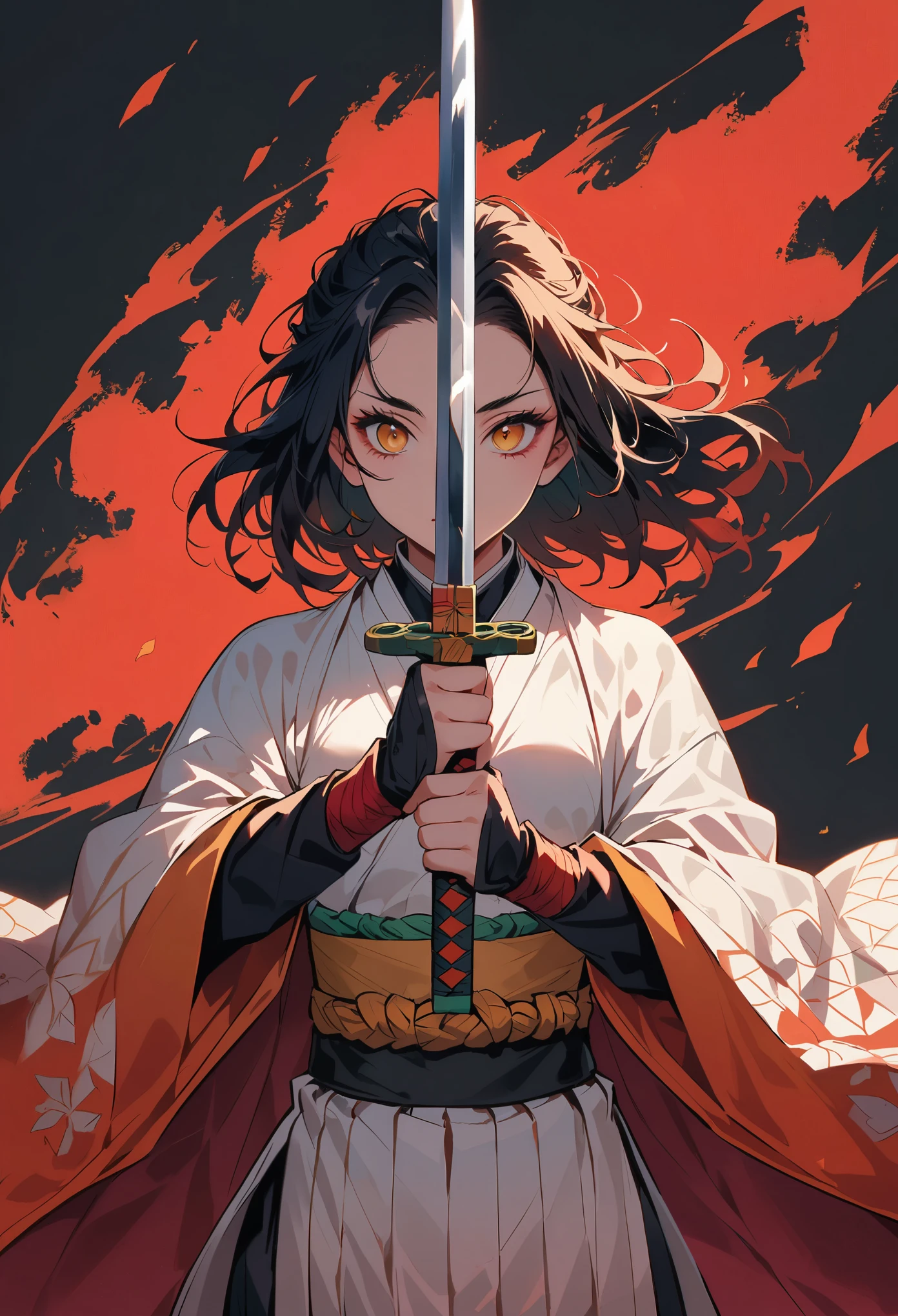 Demon Slayer: Kimetsu no Yaiba，Sword in both hands