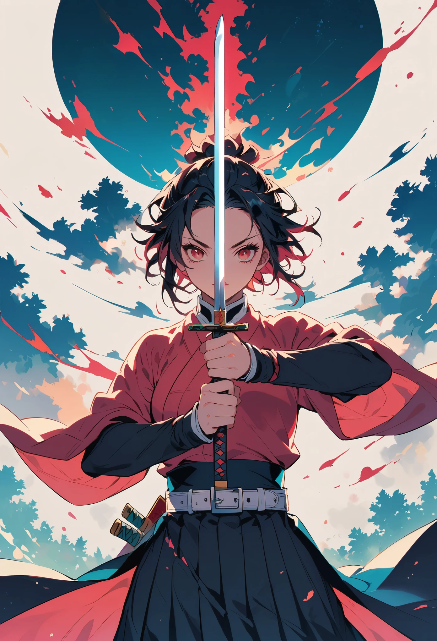 Demon Slayer: Kimetsu no Yaiba，Sword in both hands