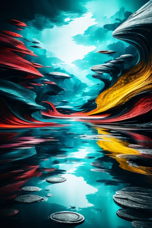 (best quality,4k,8k,highres,masterpiece:1.2),ultra-detailed,(realistic,photorealistic,photo-realistic:1.37),reflections on water,sunlight,ice cube,picasso style,abstract shapes,vibrant colors,dynamic brushstrokes,wavy lines,twisted perspective,reflective surfaces,shadows and highlights,curved forms,geometric shapes,experimental composition,contrast of light and dark,turbulent atmosphere,fluid motion,expressive artistry,captivating textures,playful interplay of colors,shimmering water,emotional intensity,striking visual impact,overlapping elements,masking and blending,painterly textures,fluid shapes and forms,thought-provoking imagery,modern art,creative interpretation of reality,unconventional viewpoint,visual poetry,artistic exploration,depth and dimension,abstract expressionism
