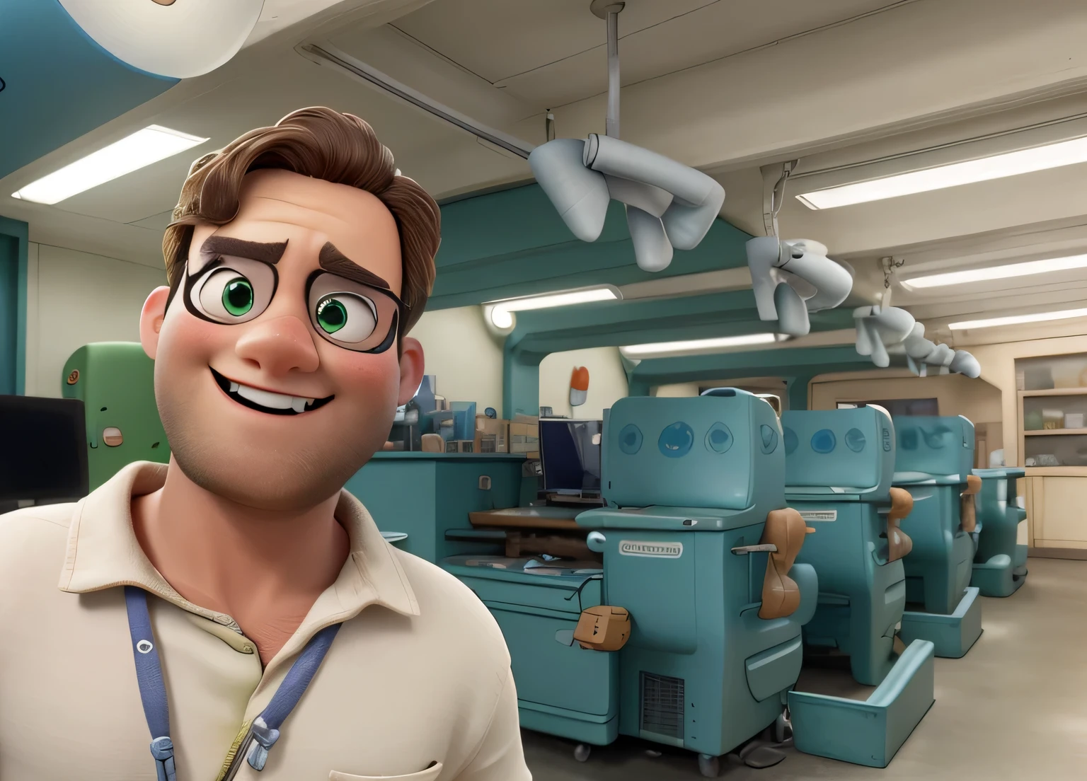 DisneyPixar, olhos verdes