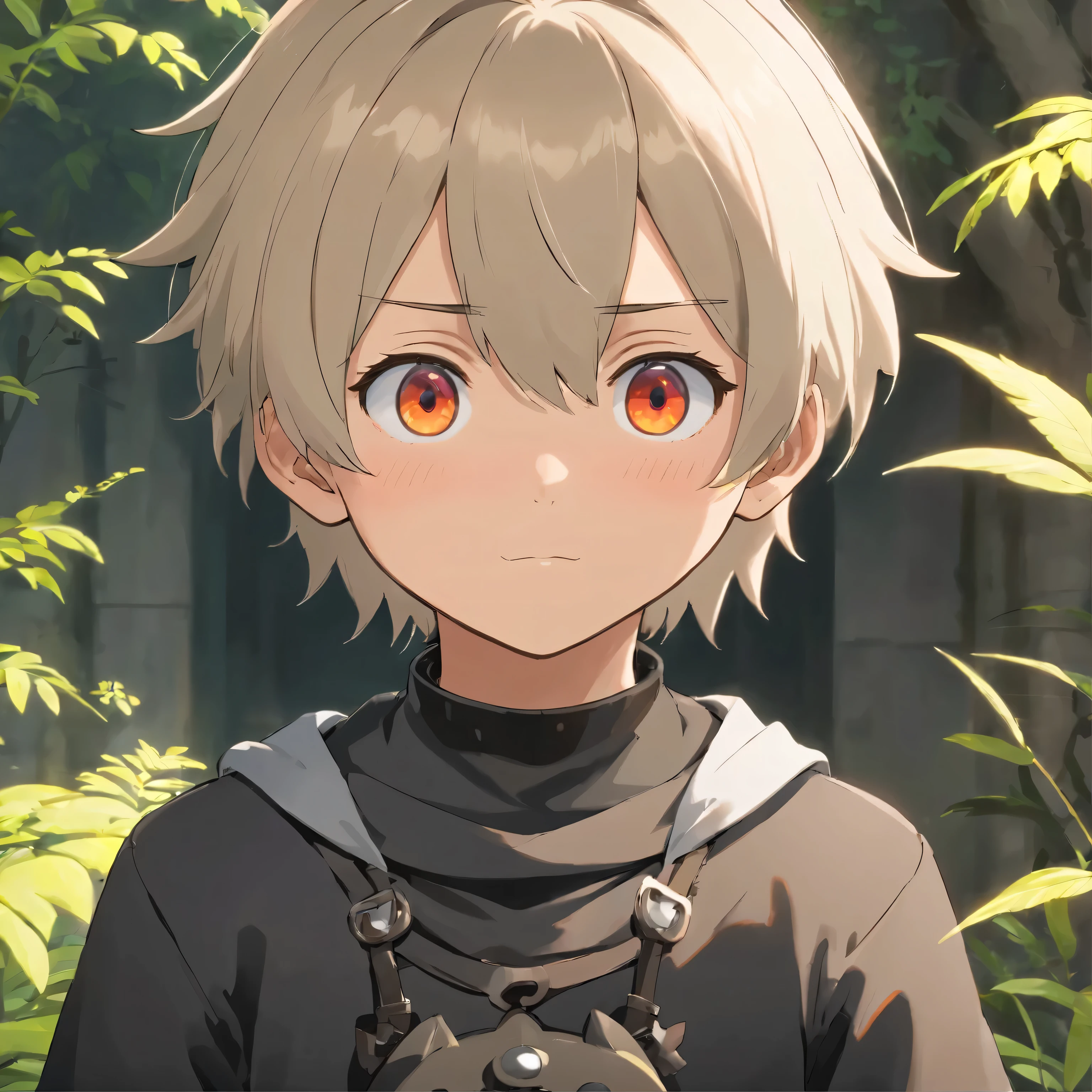 masterpiece, best quality, movie still, 1man, neutral face, (male focus:1.2), (cute:1.2), 9s from nier automata, blushing