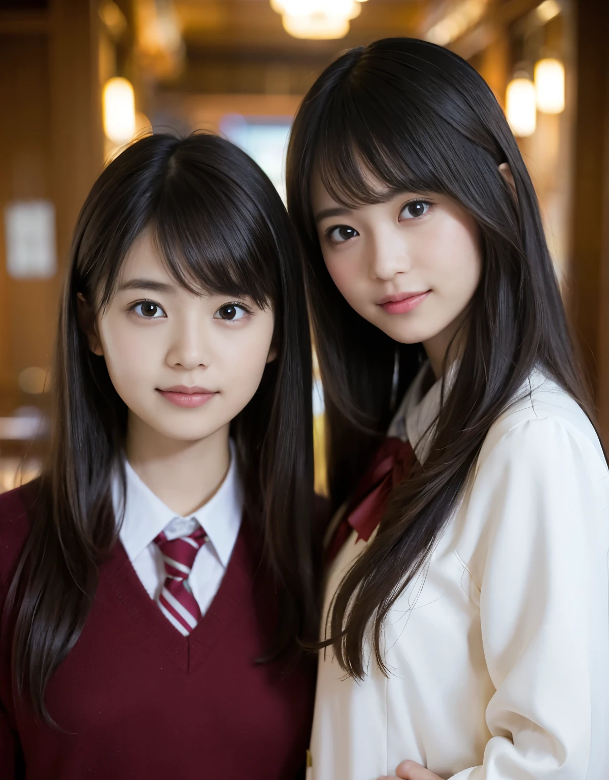 (1 girl)、highest quality、masterpiece、超A high resolution、(Photoreal:1.4)、Raw photo、1 girl、high school student、(college uniform)、Portrait、Shadow、octane rendering、8K、intricate decorative details、Japan details、very intricate details、Close-up、realistic light、(smiling face)、CG Society Trends、shining eyes、towards the camera
