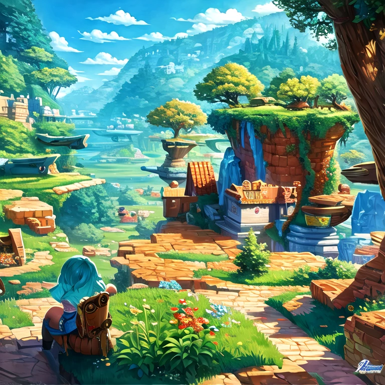 epic fantasy card game art, detailed game art illustration, vivid colors, highly detailed, stylized, finished art, roleplaying game art, collectible card art, bright, optimistic