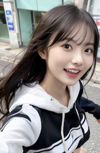 table top, highest quality, figure, super detailed, finely, High resolution, 8k wallpaper, 完璧なダイナミックな構figure, beautiful and fine eyes, ladies fashion summer,medium hair,small breasts natural color lip, bold sexy pose,smile,Harajuku、20 year old girl、cute、sexy shot looking at camera、snow board、snowboarder、Ski resort