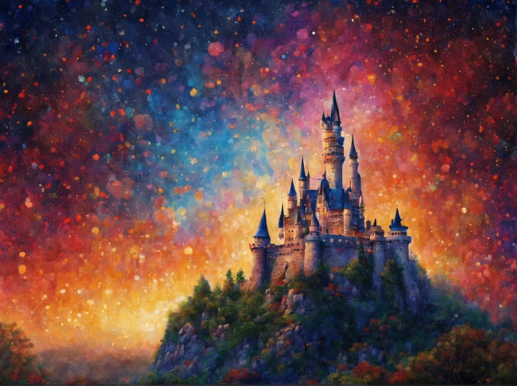 Eversnow Castle, masterpiece, best quality