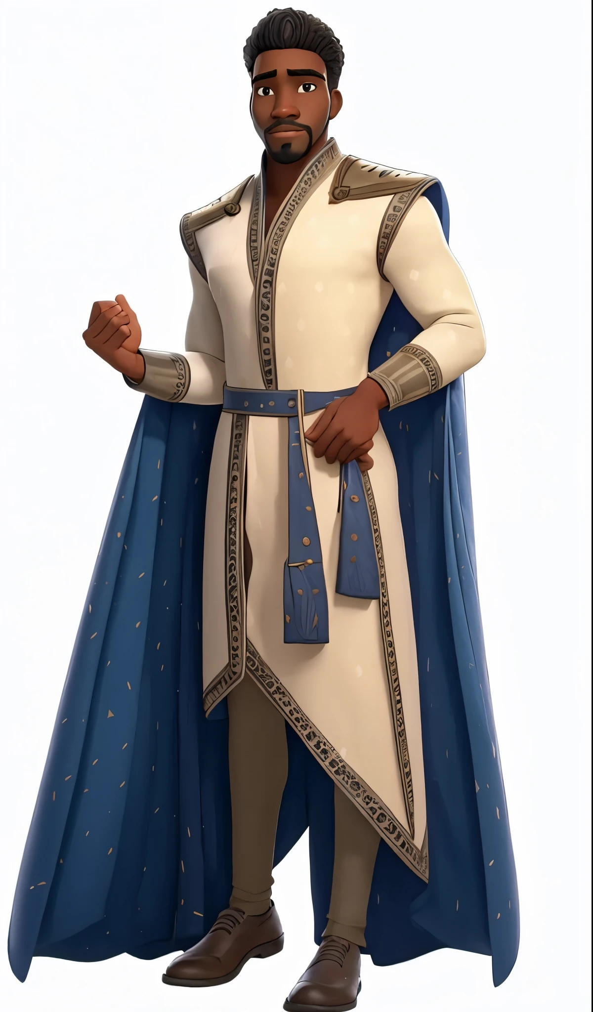  , African American- dark-skinned, beardless,  24 years old, African, one boy, tall. Looks like Donald Glover. Chancellor, cape citizen of Rosas beardless, full body, Afro, African-American king magnifico, dark-skinned young man, beardless, full body shoulder cape  full body too to body, dark attire, chancellor  shoulder cape 