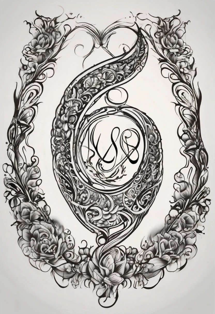 blessing tattoo design in the shape of a uterus engraved just above the ,The blessing of being attractive and seductive to all