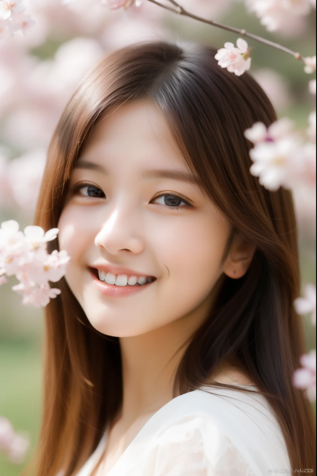 ulzzang-6500-v1.1,(masterpiece, highest quality:1.3), (Ultra-detailed 8K:1.2), (hyperrealistic:1.35),(Raw photo:1.2),High resolution, wallpaper,extreme intricate detail, ultra hd,
BREAK
(Japanese women:1.3), 20yo, (bewitching smile:1.3), (super beautiful woman:1.3), beautiful skin, detailed eyes, detailed face, long hair, look at the camera, (full shot:2.0),Cherry blossoms in full bloom on branches in the foreground,looking_up,(aerial:1.2)