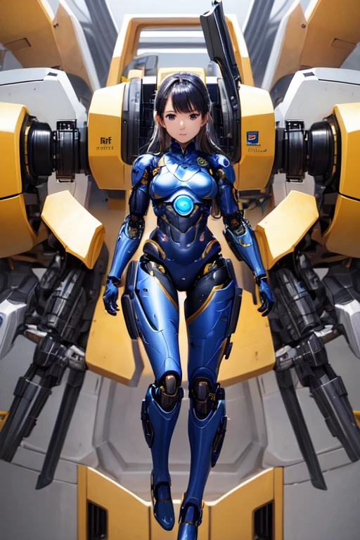 ((highest quality)), ((masterpiece)), (be familiar with), perfect face、(whole body),(cyborg)