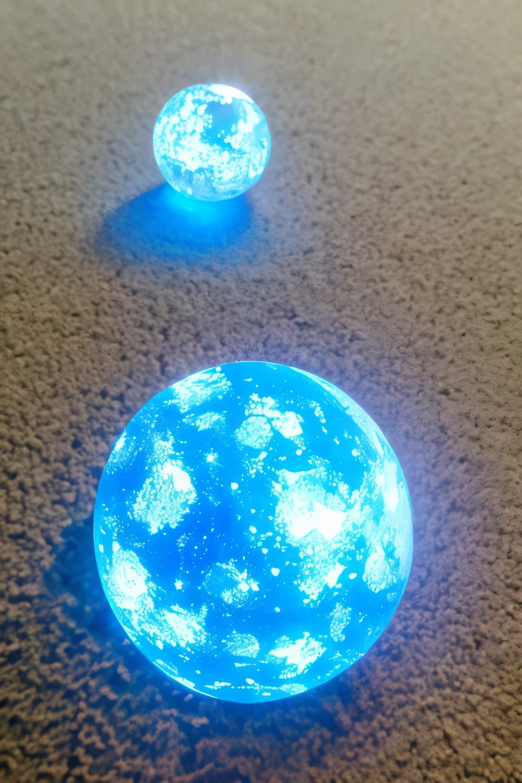 from above, best quality, super fine, 16k, incredibly absurdres, extremely detailed, unknown luminous object glowing pale blue underground