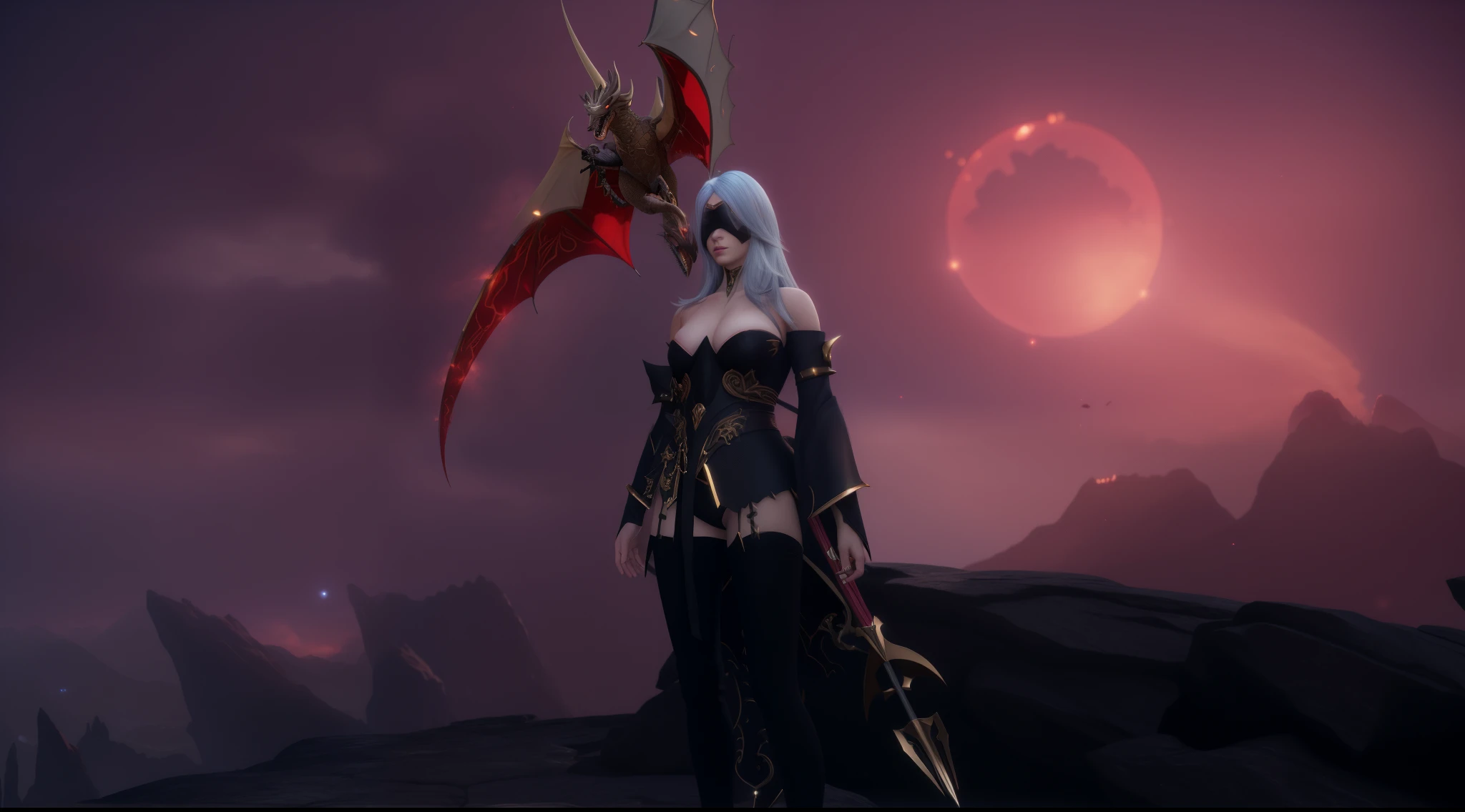 il y a une femme en tenue noire debout devant un arbre, pale Armure noire, sharp Armure noire, Armure noire brillante, Armure noire, full view of black witch, armure sombre, elfe noir, wearing Armure noire, ffxiv heavensward, personnage de sorcière noire, from lineage 2, elfe noir princess, black fire colored reflective armor