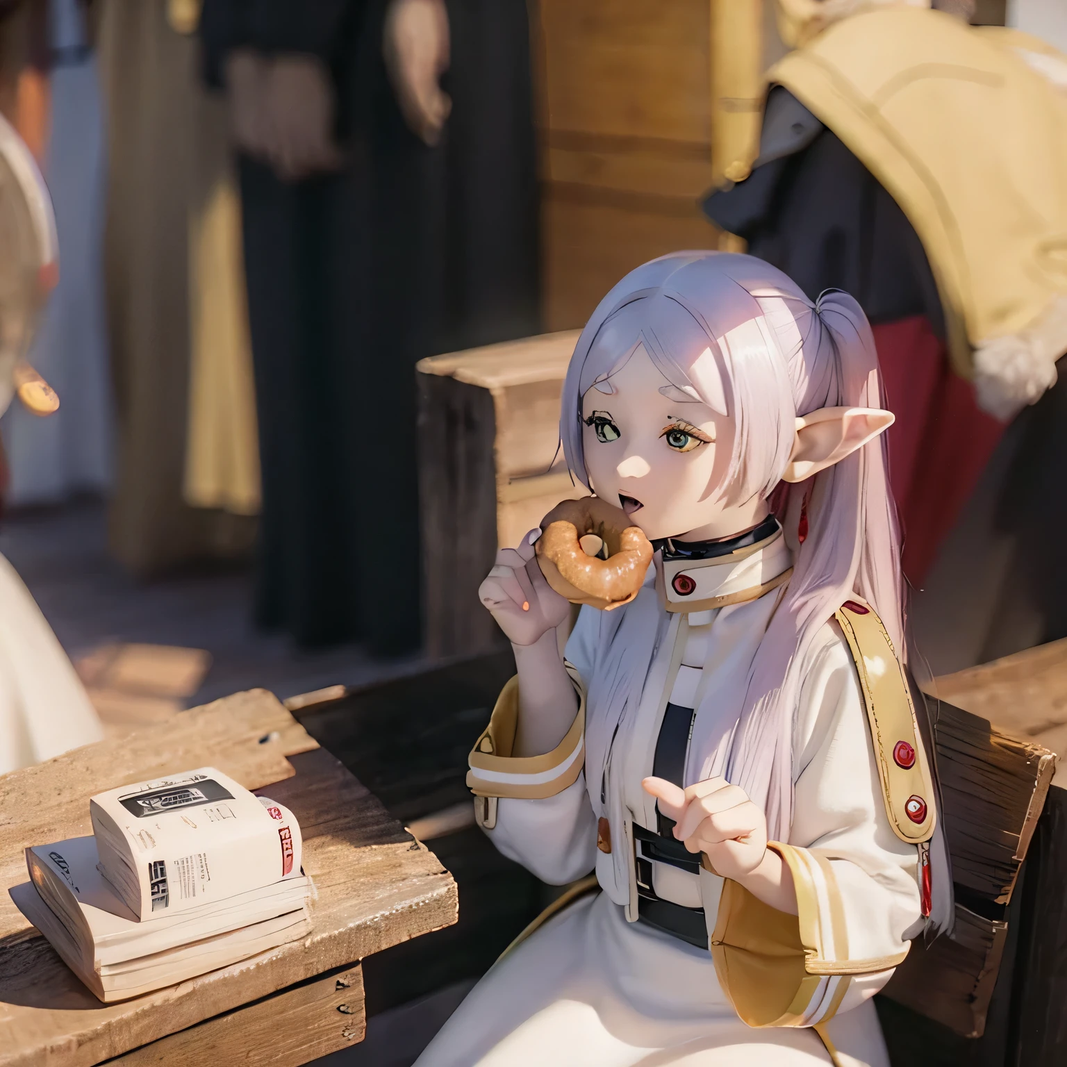 freelen eats donuts