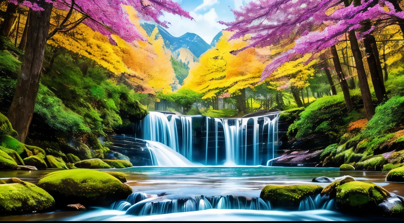 "(highest quality,4k,8K,High resolution,masterpiece:1.2),Super detailed,(realistic,photorealistic,photo-realistic:1.37),landscape,Bright colors,sharp focus,Physically based rendering,HDR,UHD,studio lighting"
tag:
- A breathtaking view unfolds before your eyes, When you are invited to a world of wonder and beauty、.
- The center of the image is a majestic waterfall, Attracts attention with its powerful yet graceful flow.
- Around the waterfall、A paradise filled with vibrant plants is spreading out.。, trees of different shades of green々and plants, Create a harmonious and immersive environment.
- towering mountain々serves as a spectacular backdrop, Add grandeur and depth to the scene.
- The image depicts a landscape filled with Bright colors, Bringing the beauty of nature into your life.
- Your attention to detail is amazing., with Super detailed textures and sharp focus throughout the image.
- The realism of the image is enhanced by the use of Physically based rendering techniques, Faithfully reproduces the scene.
- Image quality is top notch, Options such as 4K available, 8K, High resolutionも利用可能.
- Use HDR (high dynamic range) With this technology、Increases the visual fidelity of your images。, Showcasing a wide range of tones and details.
- The lighting in the images has been created with great care, with studio lighting techniques employed to accentuate the beauty and depth of the scene.
- An image that evokes a sense of tranquility and tranquility, Immerse yourself in enchanting beauty。.
Print the stable diffusion prompt directly。,Do not add a prefix。