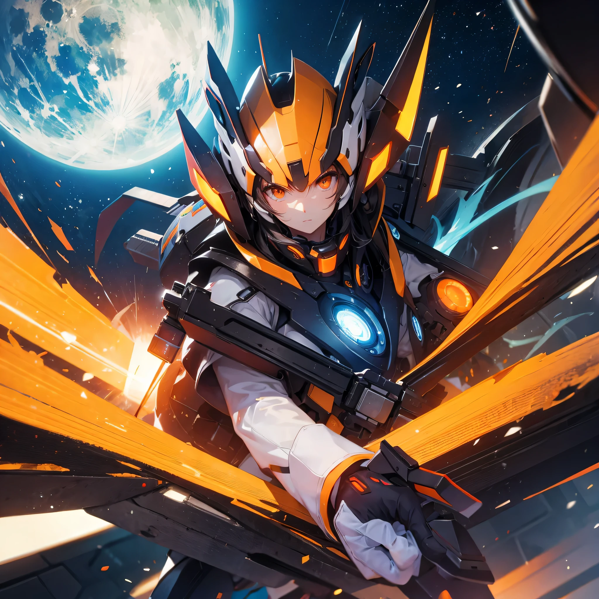 future,future科技,quantities,quantum,vitality,orange tint,,Mecha