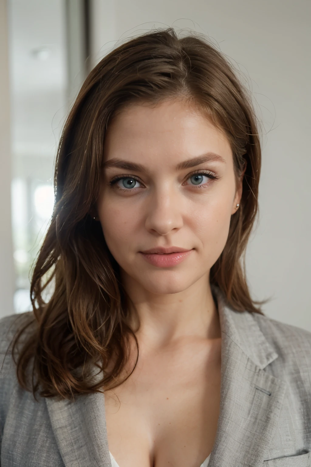 ((best quality)), ((masterpiece)), (detailed), perfect face
attractive blonde woman 40 years old, blue eyes, blond hair, office dressed, face front.