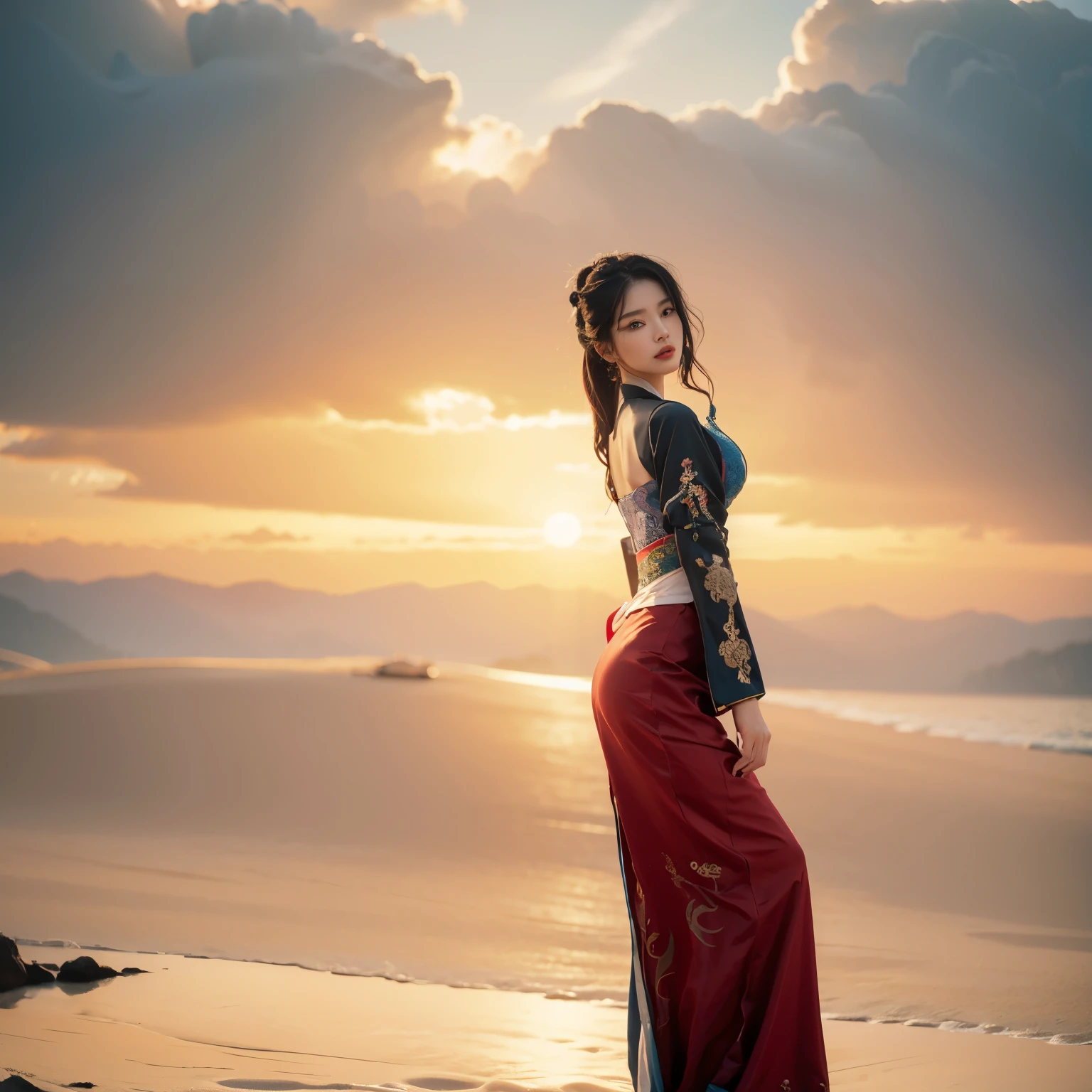 Zhong Fenghua, Gorgeous Hanfu, official art, unified 8k wallpaper, super detailed, beautiful beautiful, masterpiece, best quality, (Tangled, Tangled, Tangled), (fractal art: 1.4), (character center: 1.3), 1 girl, Dragon rapes girl, The dragon's foot is inserted into the butt, already ,Dragon&#39;s feet pierce the ass, shOakking domineering chinese dragon, Detailed faucet, black hair, long ponytail, China人, Off the shoulder style,, Very detailed, dynamic angle, cowboy shooting, (The most beautiful form of chaos), ethereal, (bright colors), Oak , (half: 1.2), China, (Thangka Feitian: 1.5), (ribbon: 1.3), (Dream: 1.5), (hanfu: 1.5), China人 dragon, China人 phoenix, (Smile: 0.5), (China人 god), (masterpiece, top quality, best quality, Extreme details, highest detail, official art, Beauty and Aesthetics: 1.2), golden ratio, complete composition