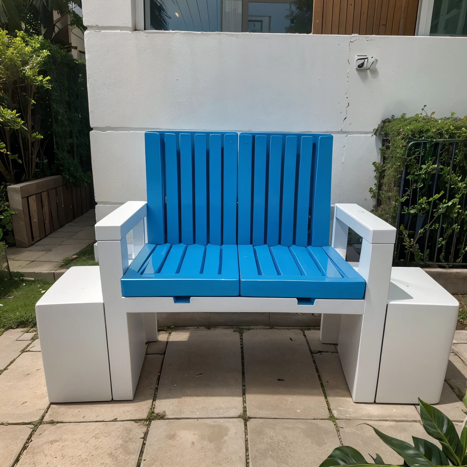 Ecobricks furniture made of plastic bottles