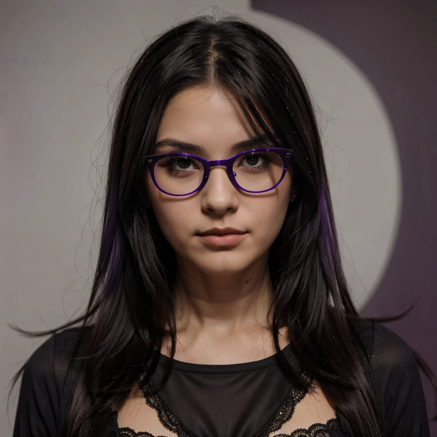 murcielago morado con lentes