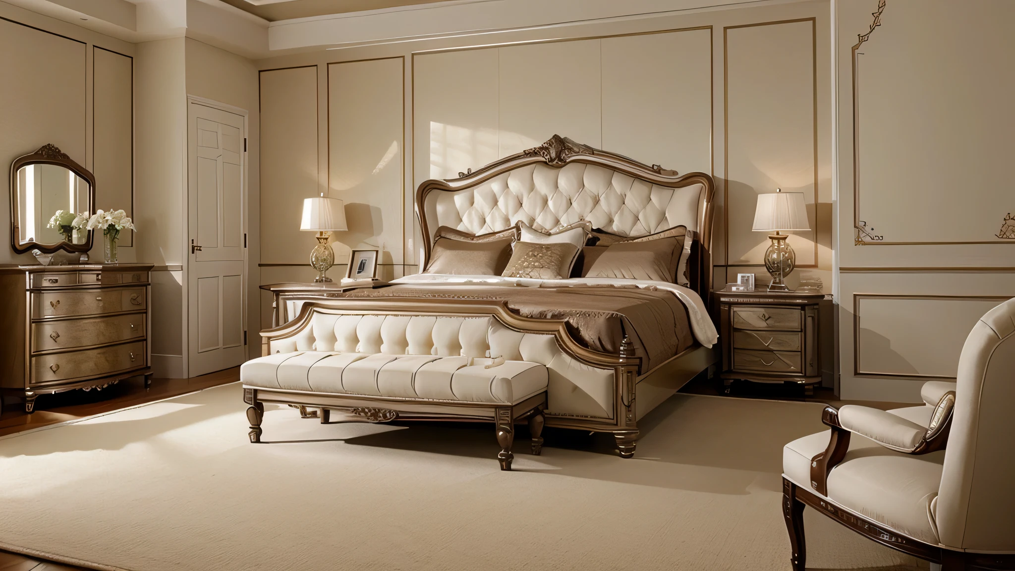 Classic luxury style bedroomClassic luxury style bedroom