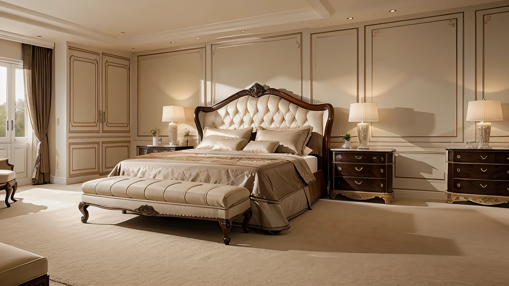 Chambre de style luxe classique