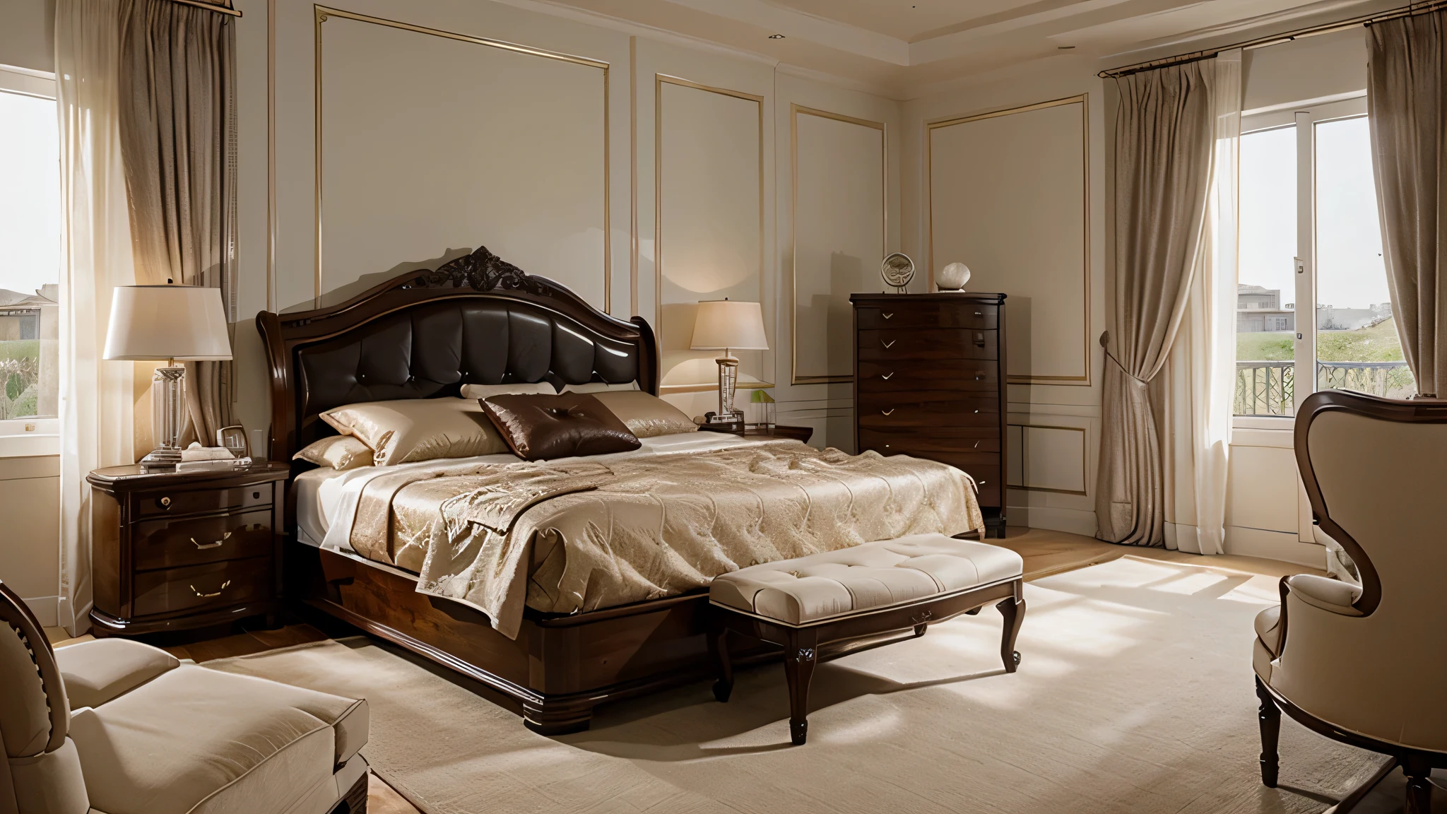 Classic luxury style bedroom