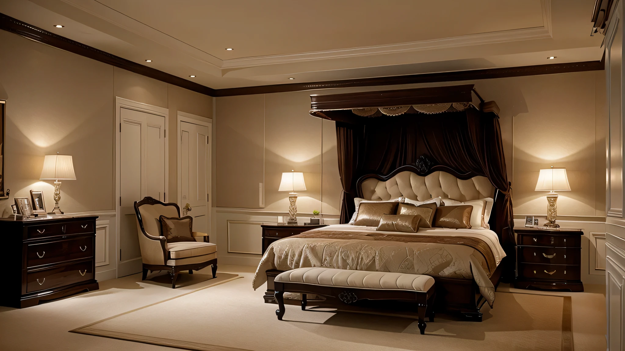 Classic luxury style bedroom