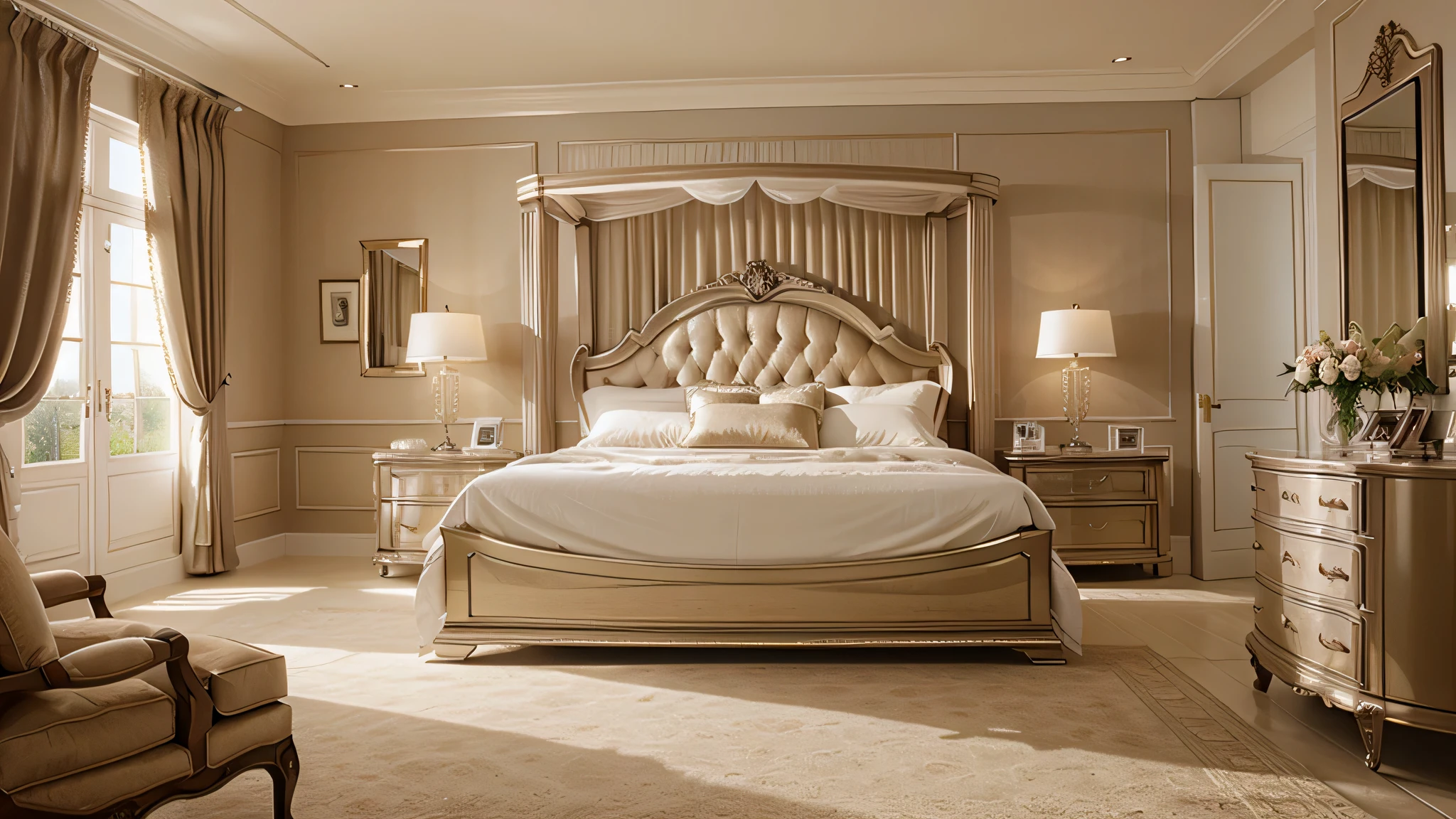 Chambre de style luxe classique