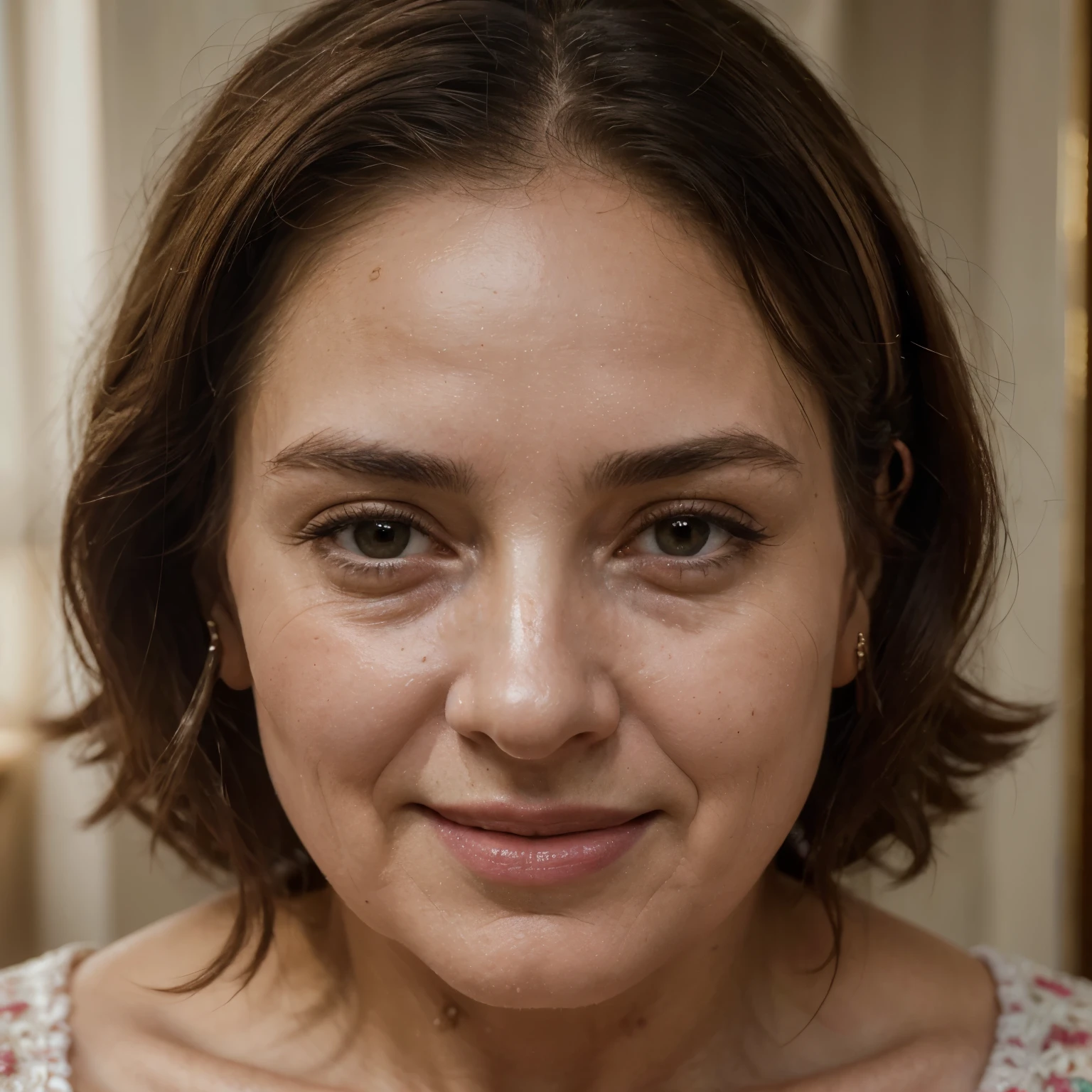 (best quality,4k,8k,highres,masterpiece:1.2),ultra-detailed,realistic,portraits,beautiful detailed lips,old woman with rosy lips,endearing smile,detailed facial features,graceful wrinkles,warm and vibrant skin tones,soft and natural lighting,subtle shades of pink,portrait in oil painting style,vivid colors,delicate brushstrokes,high contrast,shadows and highlights to enhance depth,aging gracefully,serene expression,classic beauty