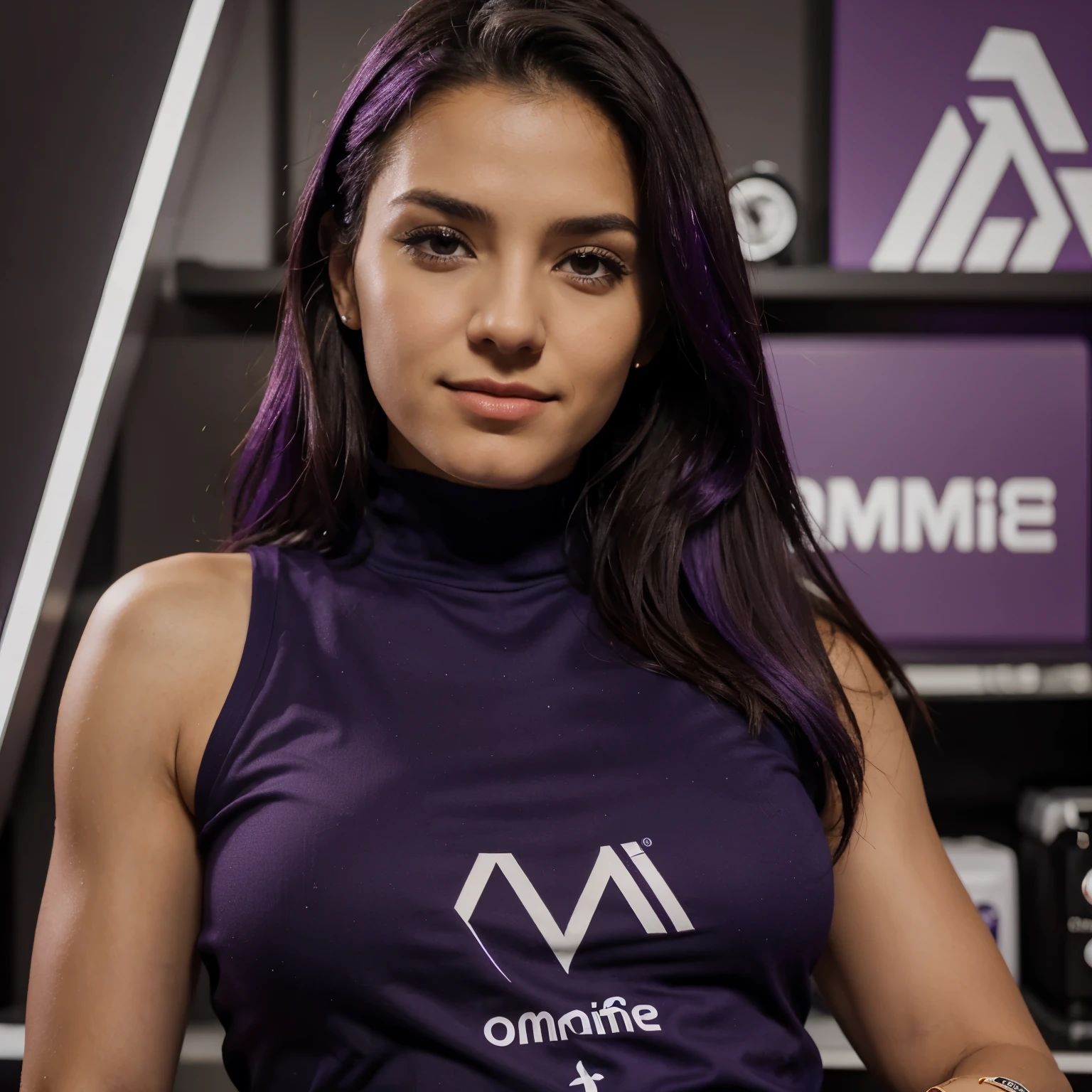 Fondo morado de la marca Omnilife