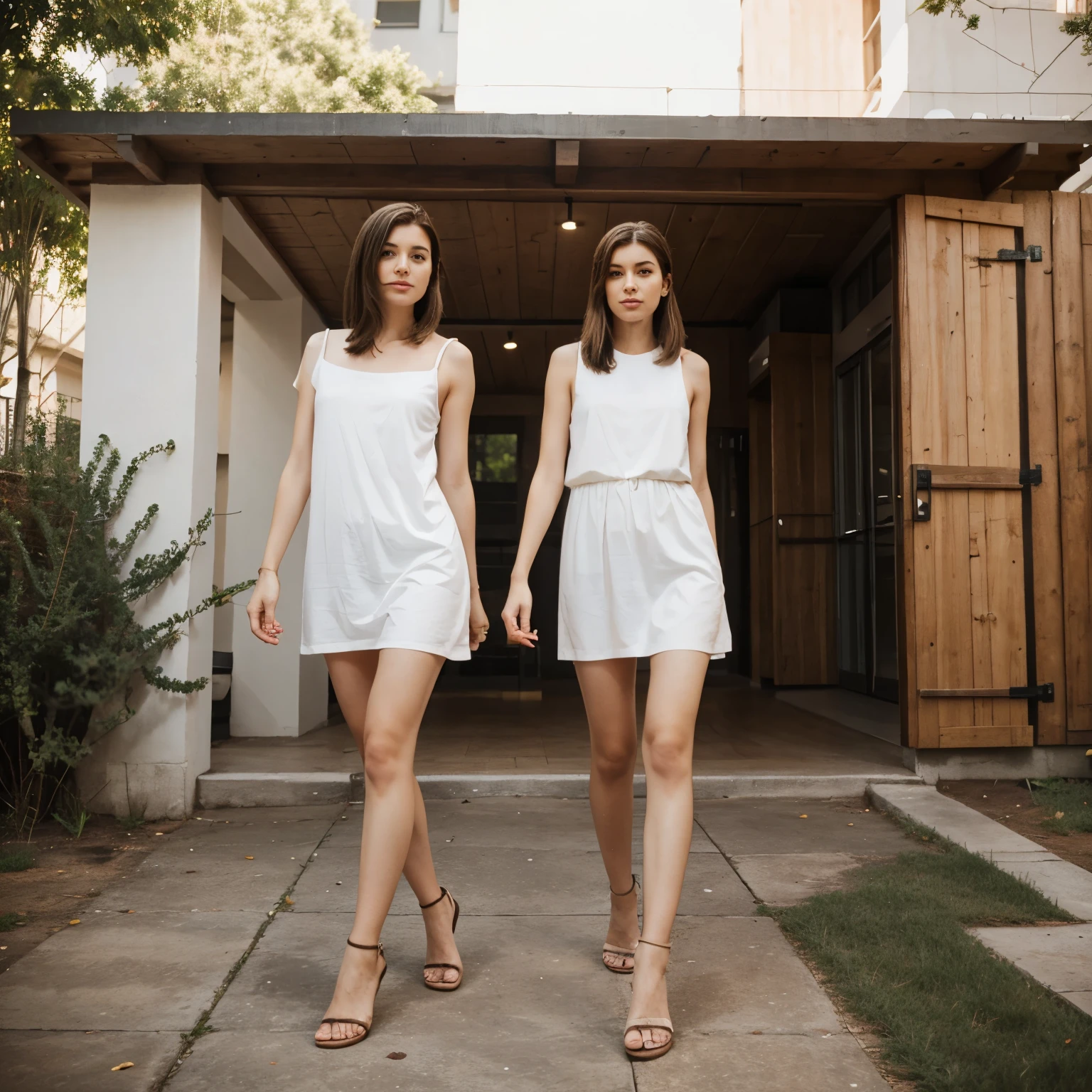 Tall sister short sister