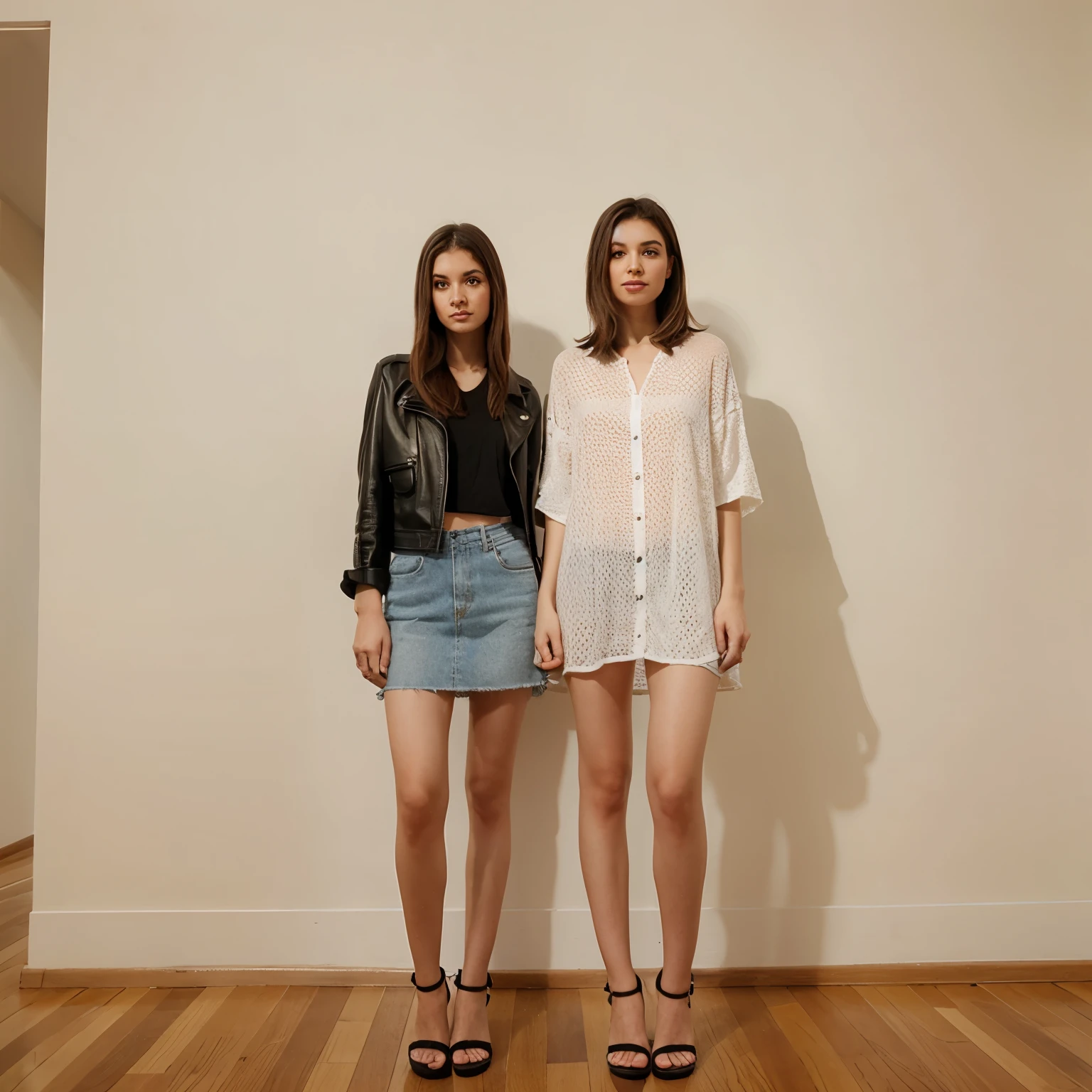 Tall sister short sister