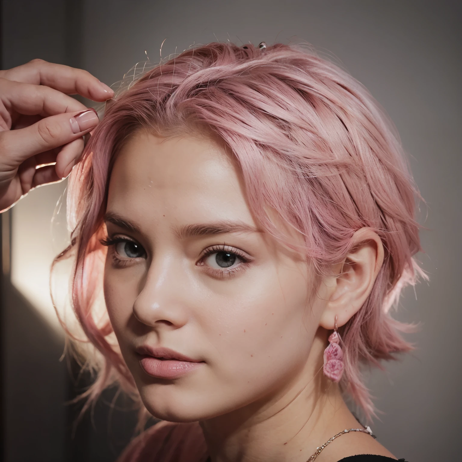 Drawing of a pink brain