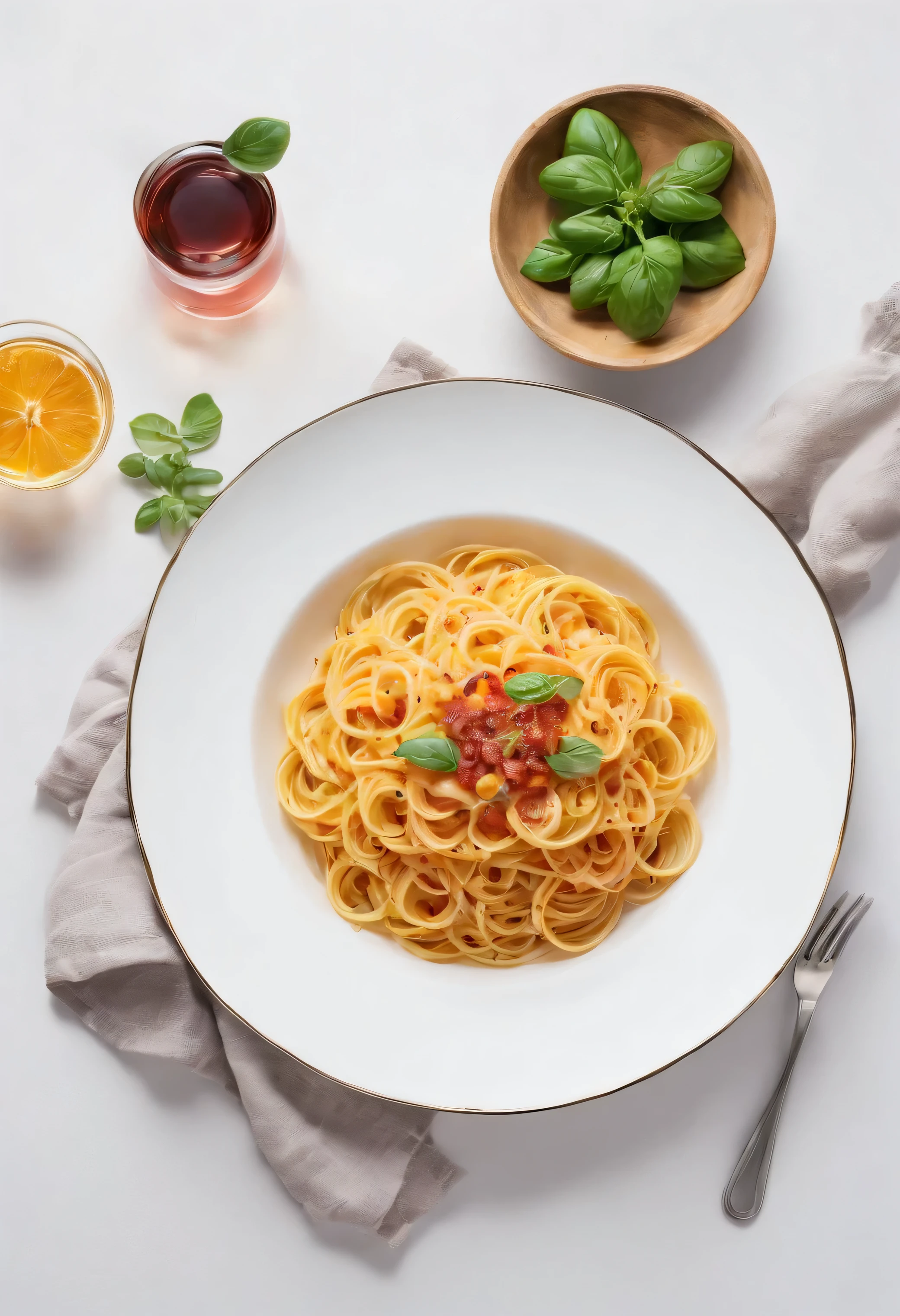 pasta, spaghetti, white background, food photography, magazine photo