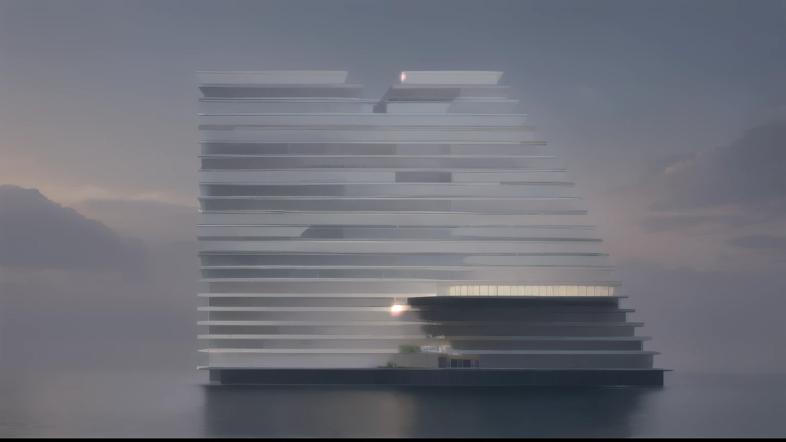 The hotel is designed in a modern and unique style, utilisant des courbes pour créer de l'emphase et de l'impression. The building features modern architecture with gentle curves, from the facade to the interior structure. Curved edges create a soft and interesting look. The exterior of the hotel is also designed with creativity and curves. Les paysages, the swimming pools and gardens are arranged in harmony with the general architecture of the hotel, creating a beautiful and comfortable outdoor space.