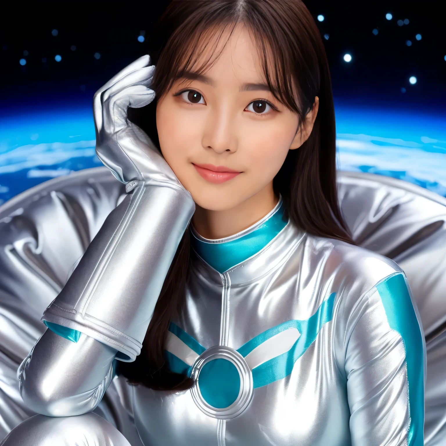 best image quality、ultra high resolution、(realism:1.4)、korean beauty star、The most beautiful KPOP stars、horny face、horny korean makeup、erotic expression、A body that makes you want to touch it、erotic photos、((Realistic shiny satin fabric texture、High-gloss stretch satin fabric with a silky smooth feel.、The drape of the curved parts of the shiny satin fabric、strong shiny costume、Smooth and beautiful texture and luster of the costume、Shiny costume made of high-density premium satin fabric.、Smooth to the touch oil light beam ice thread super class battleship skin coat COS、super sentai woman&#39;heroine suit、Texture of costumes that cater to satin fetishists、thin, shiny stretch satin fabric)),8K photo quality