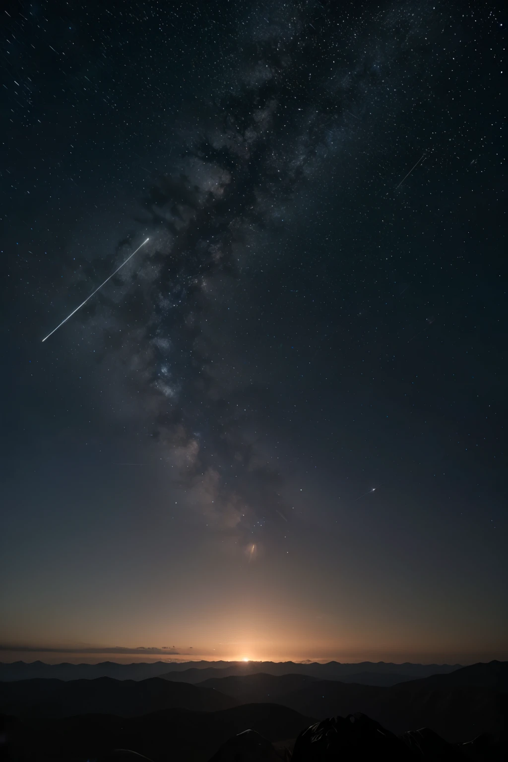 A vast, star-studded sky with a small, twinkling star at its center, surrounded by darkness and mystery.