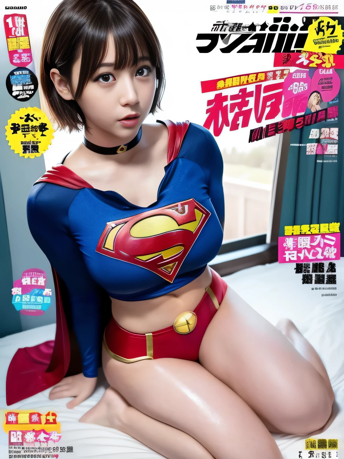 masterpiece、supergirl costume、short hair、barefoot、big and full 、prison、after masturb、sexy pose、athlete、sy、looking at camera、Seduce、choker、long sleeve、red mini skirt、Weekly magazine cover、Sculpture Magazines、sweaty、radical、