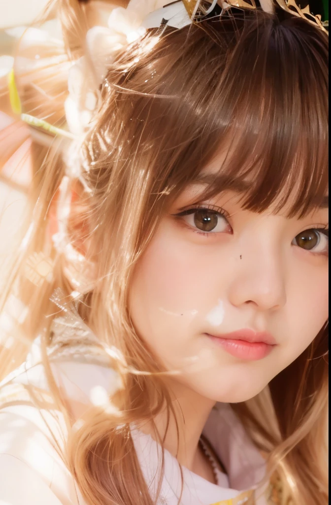 a close up of a woman with a headband on her head, kawaii hairstyle, beautiful japanese girls face, neat hair with bangs, young adorable korean face, cute natural anime face, brown hair and bangs, korean girl, brown hair with bangs, kawaii hair style, brown bangs, lalisa manobal, girl cute-fine-face, cute kawaii girl,professional lighting,full body