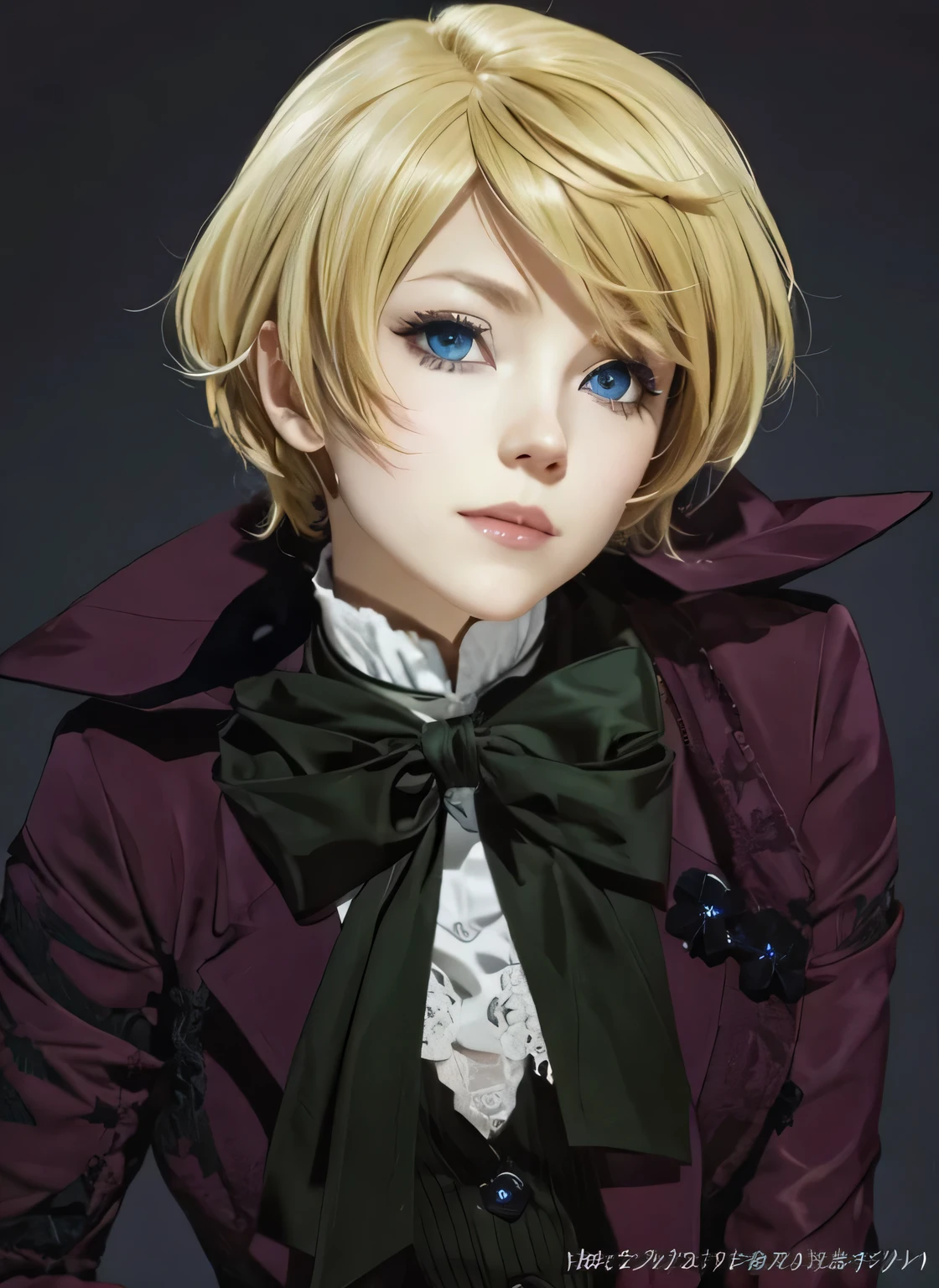 Alois trancy, blonde hair , blue eye
