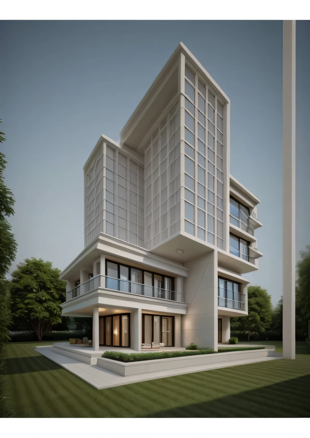 1 neoclassic house:, townhouse, neo classic detail:1.2